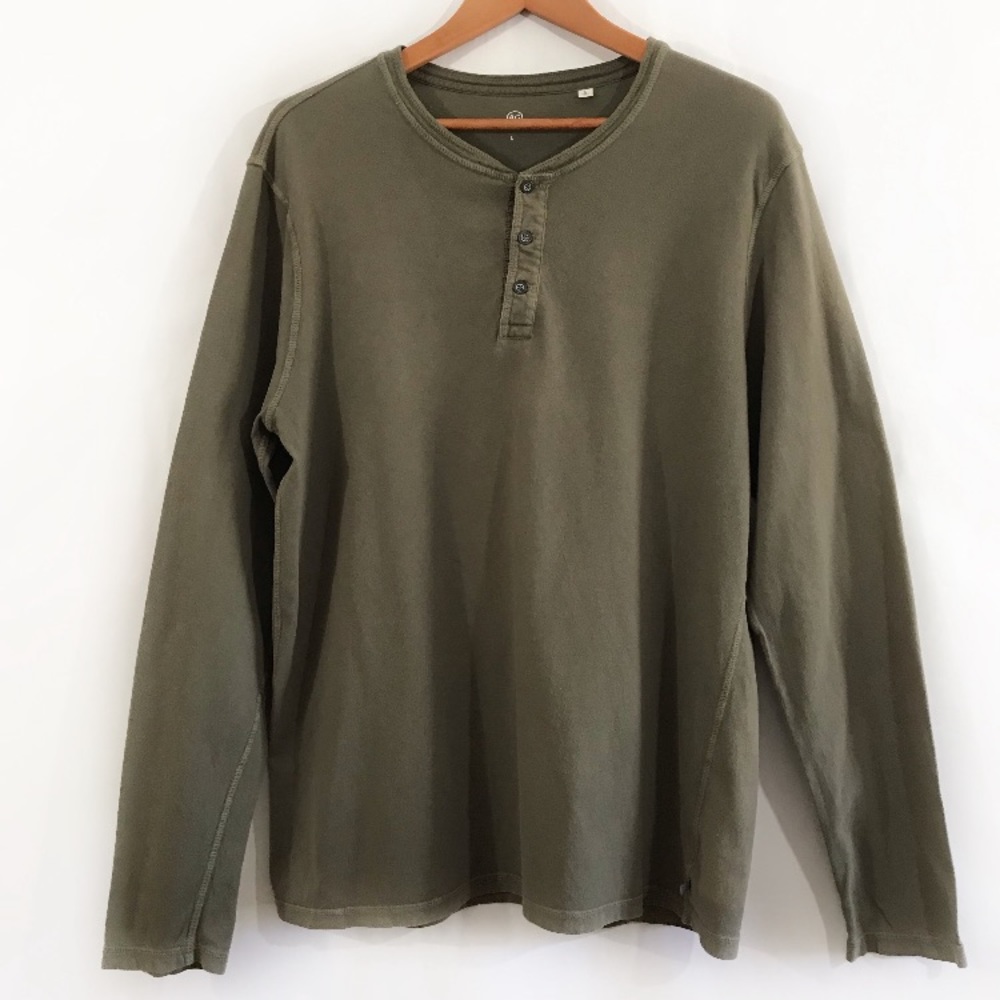 ADRIANO GOLDSCHMIED Olive Henley Top